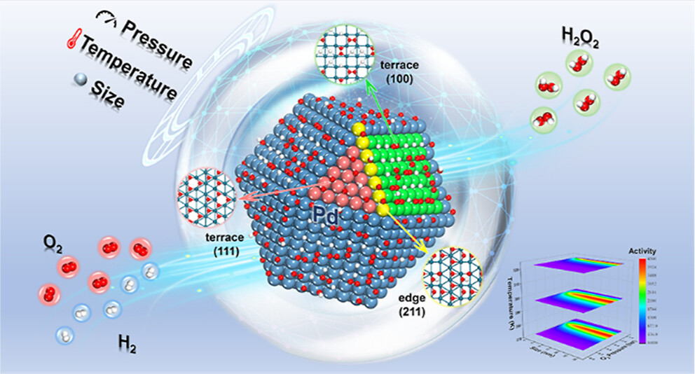 Publication graphic for Microkinetic Modeling with Size-Dependent and Adsorbate–Adsorbate Interactions for the Direct Synthesis of H2O2 over Pd Nanoparticles